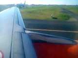 Easyjet A320 take off from Rome Italy to Athens Greece.