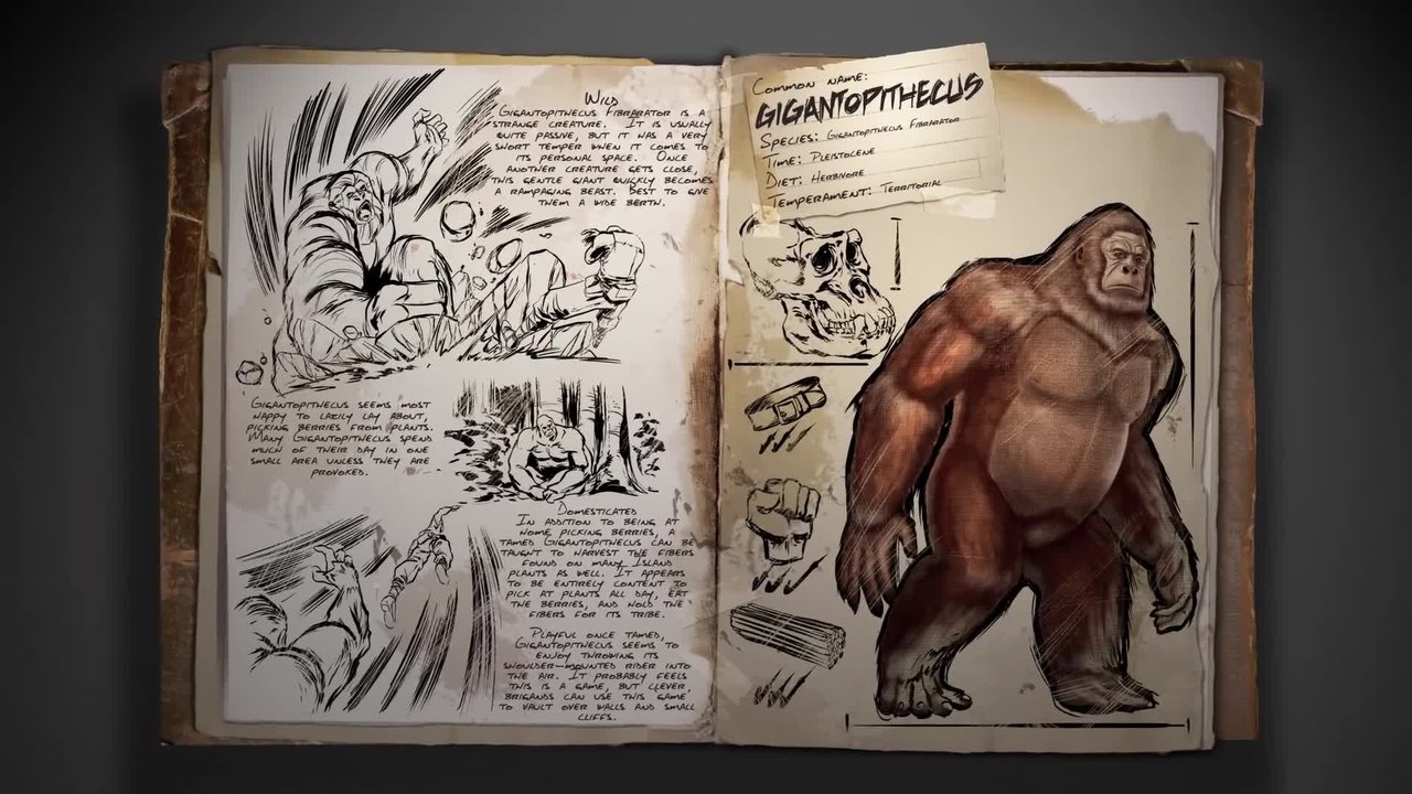 ARK: Survival Evolved - Spotlight Gigantopithecus Trailer (2015) | Official Dinosaur Game HD