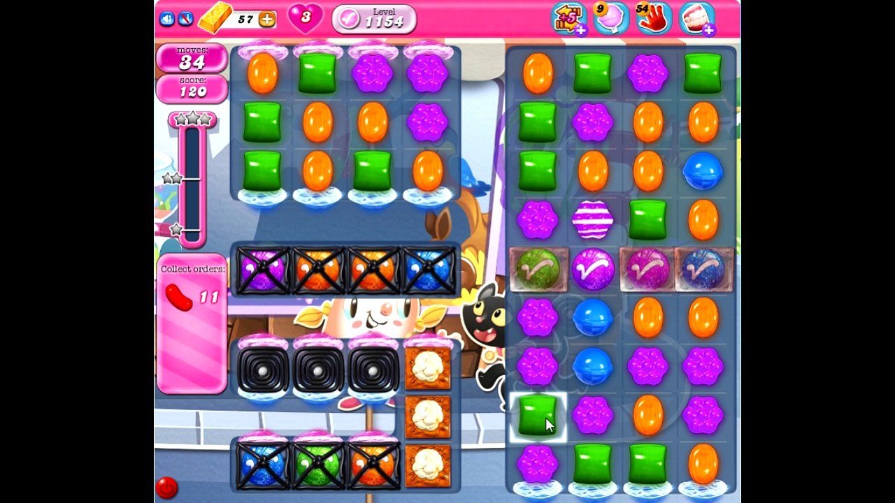Candy Crush Saga level 1154