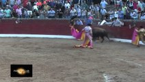 Accident violent pendant une corrida - Torero encorné en plein visage