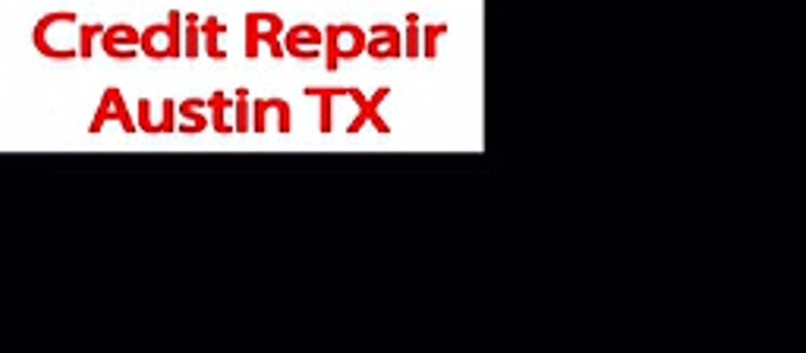 credit repair in austin tx