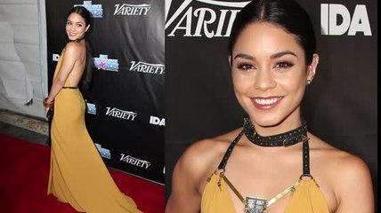 Vanessa Hudgens intègre bien son plâtre avec sa tenue sur le tapis rouge