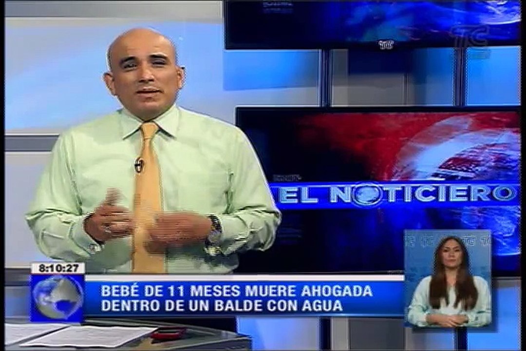 Bebé de 11 meses se ahoga en un balde con agua