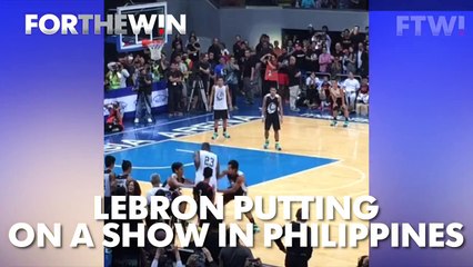 LeBron James putting on a show in Philippines
