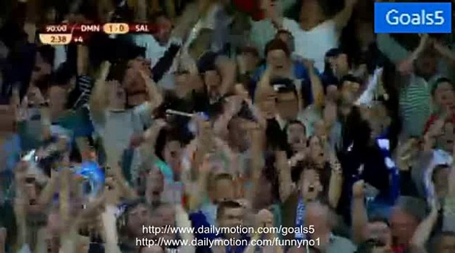 Nenad Adamovic Goal Dinamo Minsk 2 - 0 Red Bull Salzburg Europa League 20-8-2015