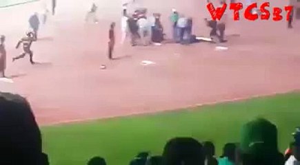 شغب جماهير العرجا في ملعب محمد الخامس