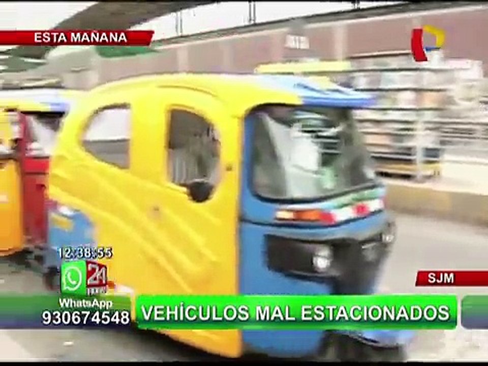 Mototaxis se apoderan de veredas y pistas en San Juan de Miraflores