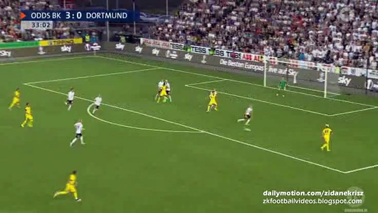 3-1 Pierre-Emerick Aubameyang | Odds BK v. Borussia Dortmund - Europa League 20.08.2015 HD