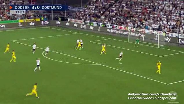 3-1 Pierre-Emerick Aubameyang | Odds BK v. Borussia Dortmund - Europa League 20.08.2015 HD