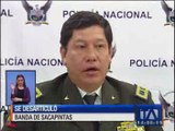 Policía detuvo a presuntos delincuentes en Quito
