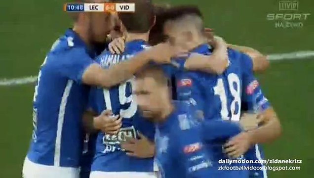 1-0 Karol Linetty Goal | Lech Poznan v. Videoton - Europa League 20.08.2015 HD