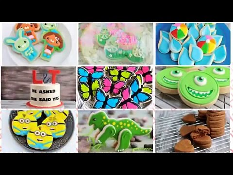 Spring Birthday Cake Cookies Tutorial, Decorating with Royal Icing