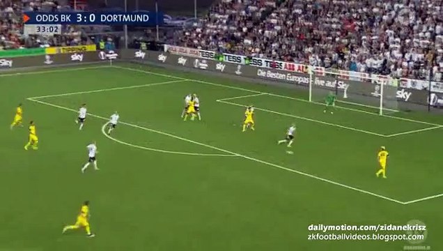 3-1 Pierre-Emerick Aubameyang _ Odds BK v. Borussia Dortmund - Europa League 20.08.2015 HD