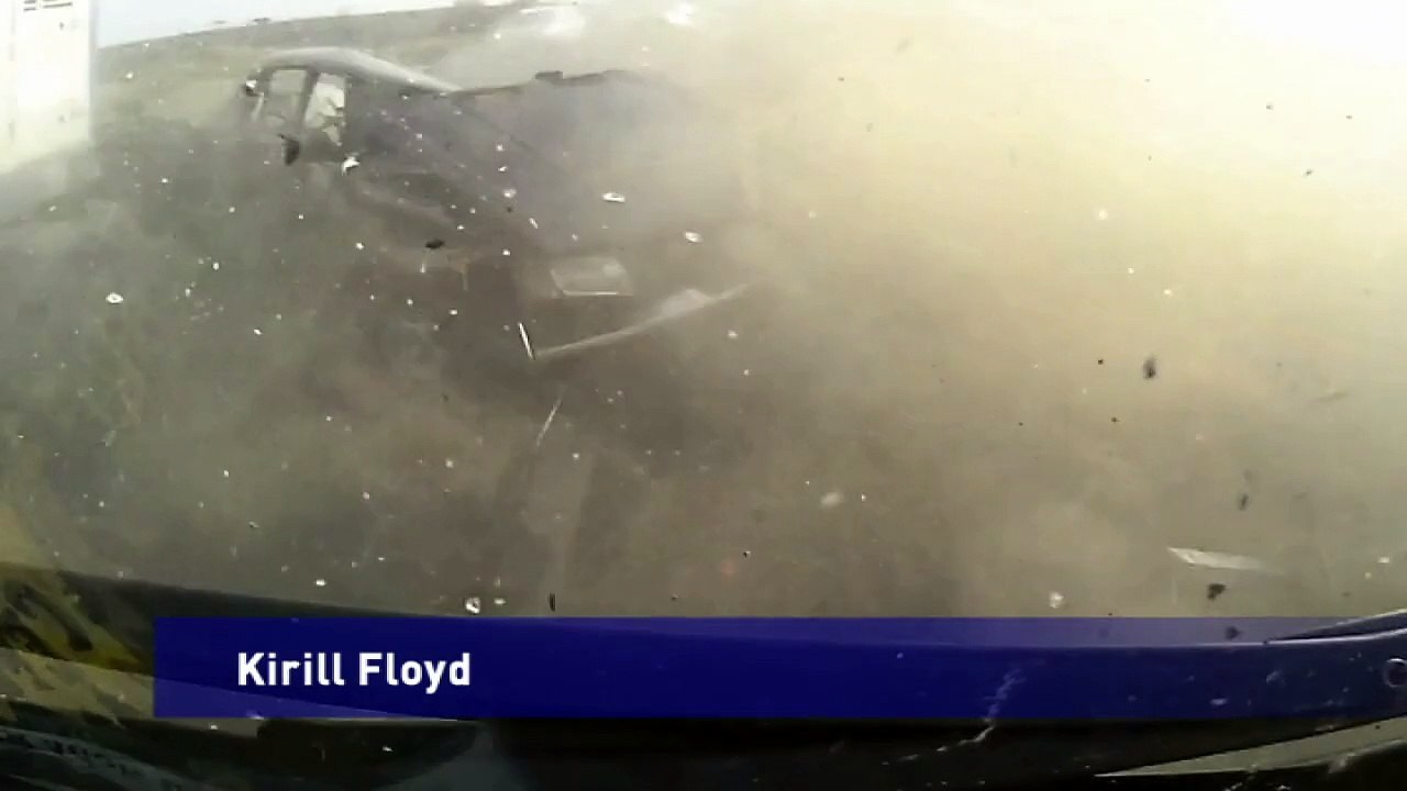 Miracle escape- Driver walks away from high speed car crash