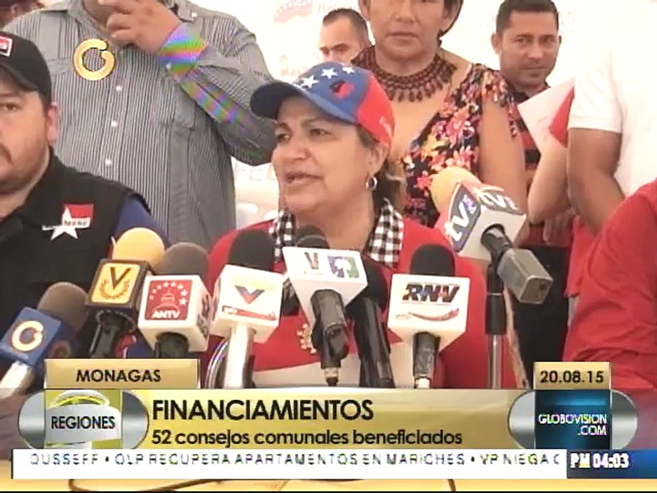 Entregan más de Bs. 134 millones a consejos comunales en Monagas