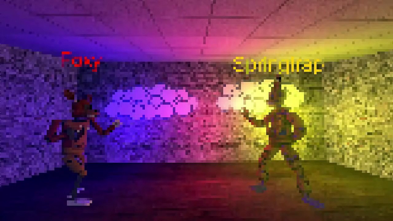 [SFM FNAF] Retro Fight  Foxy VS Springtrap