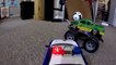 RC POLICE CHASE Monster Truck Action CRASHES Toy FUN!