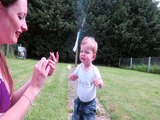 Funny Baby Laughing At Grass Blowing | Jules Furness |  The Giggles Family