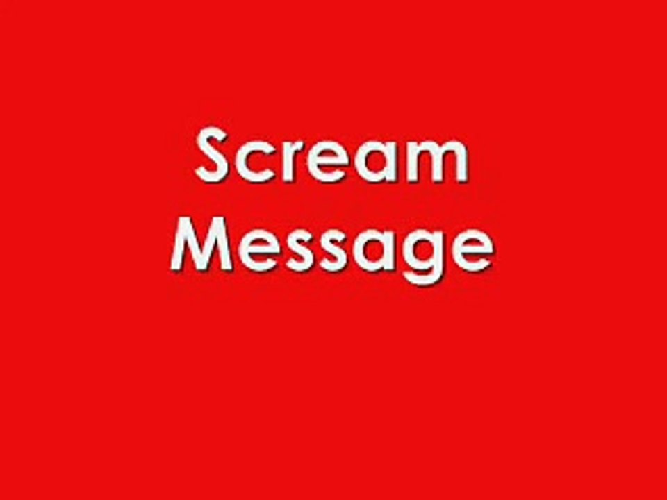 Scream Message Ringtone