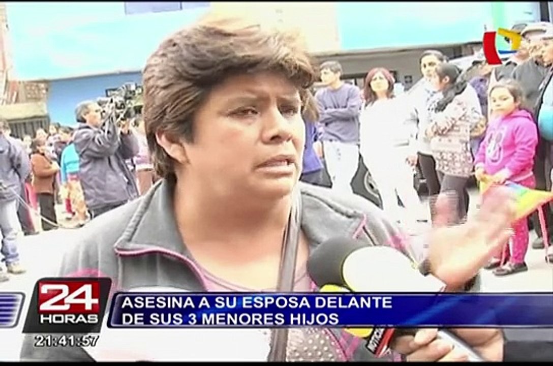 Chorrillos: sujeto asesina a su esposa delante de sus tres menores hijos
