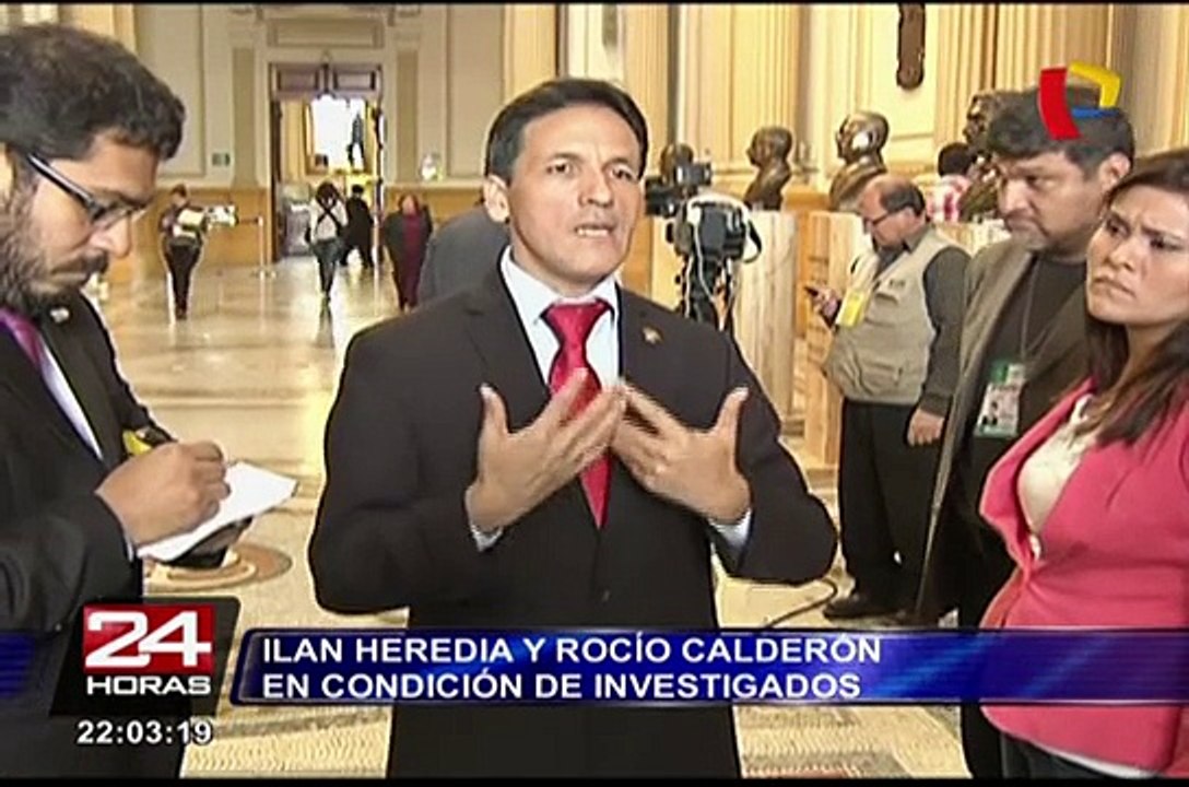 Ilan Heredia y Rocío Calderón en condición de investigados en comisión Belaunde Lossio