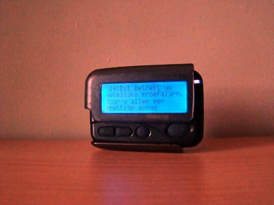 Galaxy brandweerpieper / Fire pager The Netherlands
