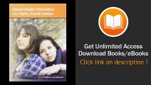 Mental Health Information for Teens Health Tips About Mental Wellness and Mental Illness Including Facts About Recognizing and Treating Mood Psychotic Behavioral - BOOK PDF