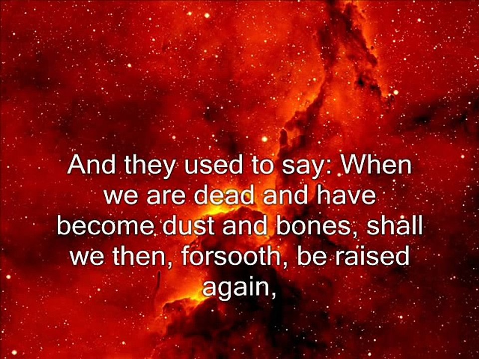 Surah Al-Waqiah (The Event) recited by Ibraheem Jibreen