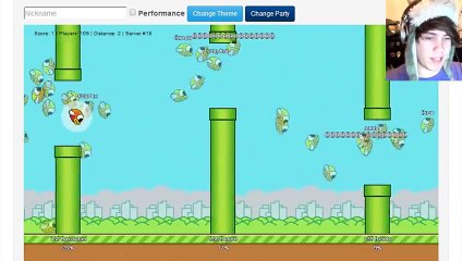 Flappy Bird MMO - (MULTIPLAYER CHAOS)