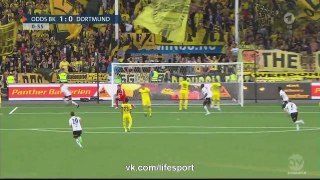 Highlights and goal | Odd Ballklubb 3-4 Borussia Dortmund 20-08-2015 EL Qualification