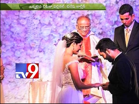 Cricketer Dinesh Karthik marries squash player Dipika Pallikal