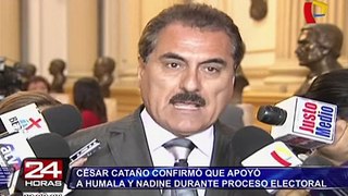 César Cataño confirmó que apoyó a Humala y Nadine durante proceso electoral