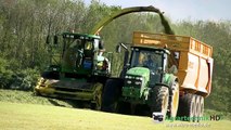 JOHN DEERE 7400 & 7390 | CASE Tractors | Grass Silage | Farming | AgrartechnikHD
