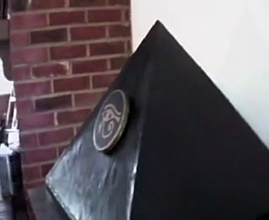 Black Egyptian Pyramid with Eye of Horus