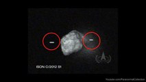 Two Unidentified Objects Orbiting COMET ISON! - Raw Satellite Footage UFOs