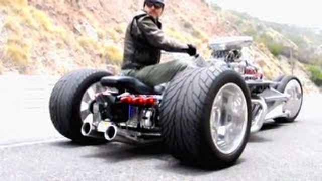 Crazy Motorcycle Trike Hot Rod