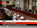 OEA condena enérgicamente golpe de Estado en Honduras