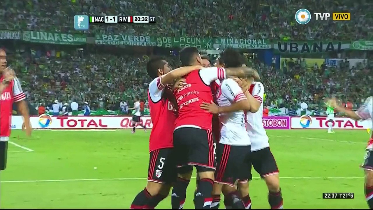 Gol de Pisculichi. Atlético Nacional 1 - River 1 | Final Copa Sudamericana (ida)