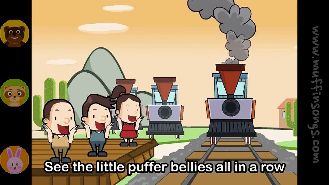 Muffin Songs - Down By The Station  nursery rhymes & children songs with lyrics  muffin songs