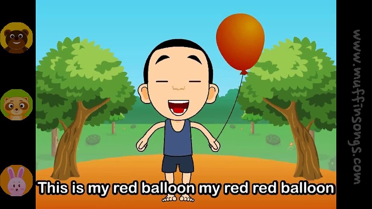 Muffin Songs - My balloons  nursery rhymes & children songs with lyrics  muffin songs