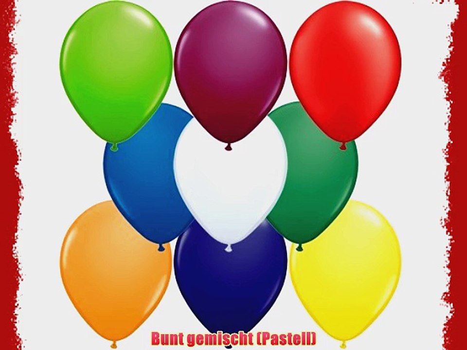 Luftballons Bunt gemischt ? 30 cm 500 St?ck - partydiscount24?
