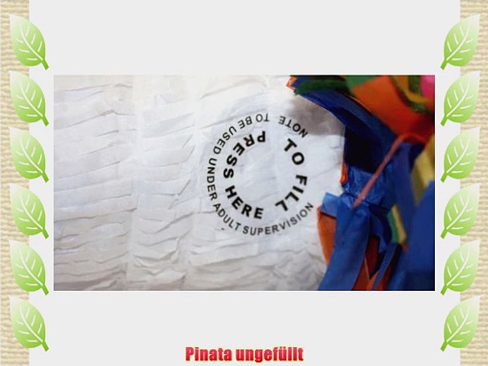 Amscan P19100 - Pinata Einhorn circa 25 x 14 x 50 cm zum Bef?llen