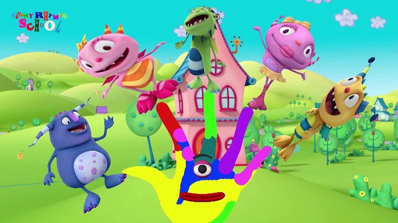 Henry Hugglemonster Cartoon Finger Family Nursery Rhymes Song For Children