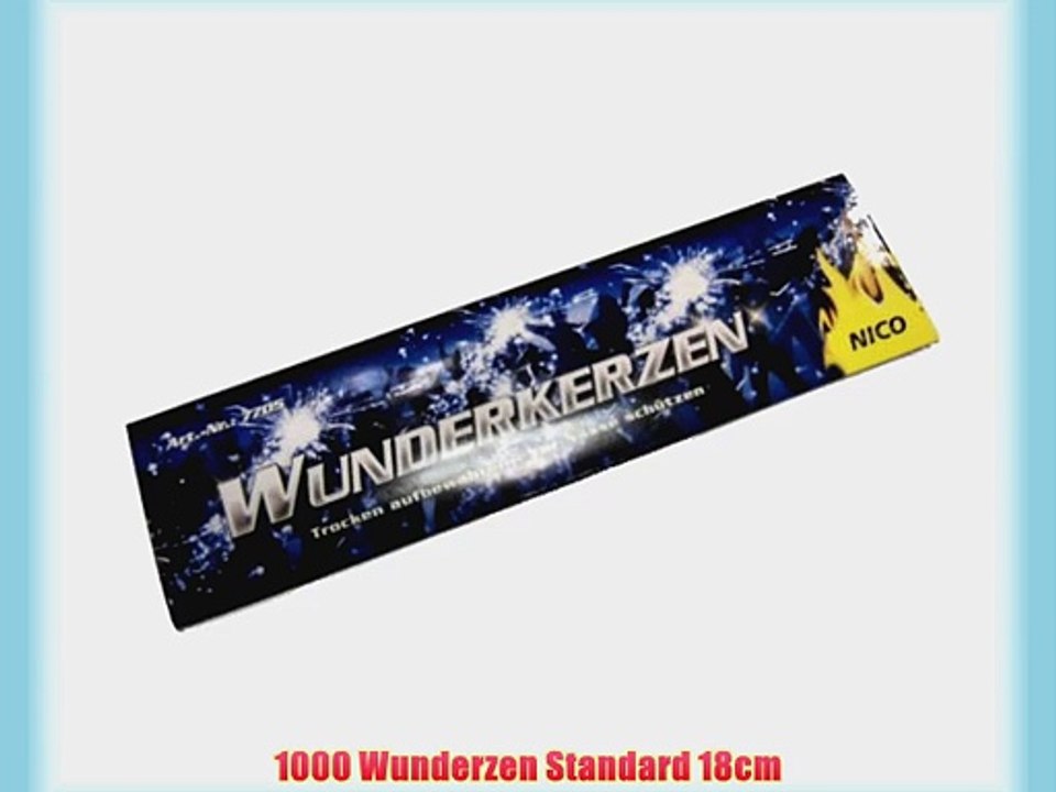 1000 Wunderkerzen - Standard - 18cm