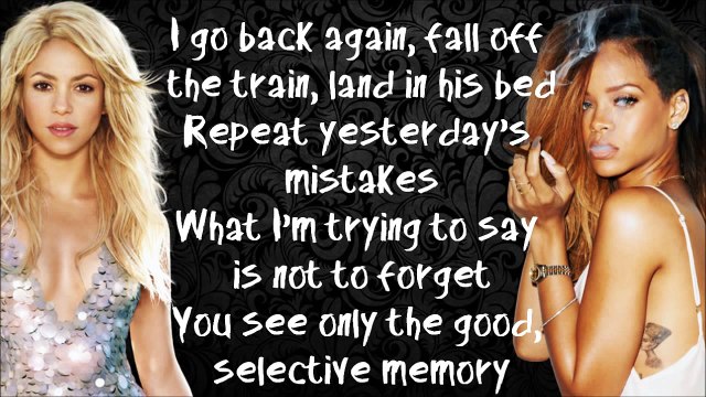 Shakira - Can't Remember To Forget You [Karaoke / Instrumental] feat. Rihanna with lyrics