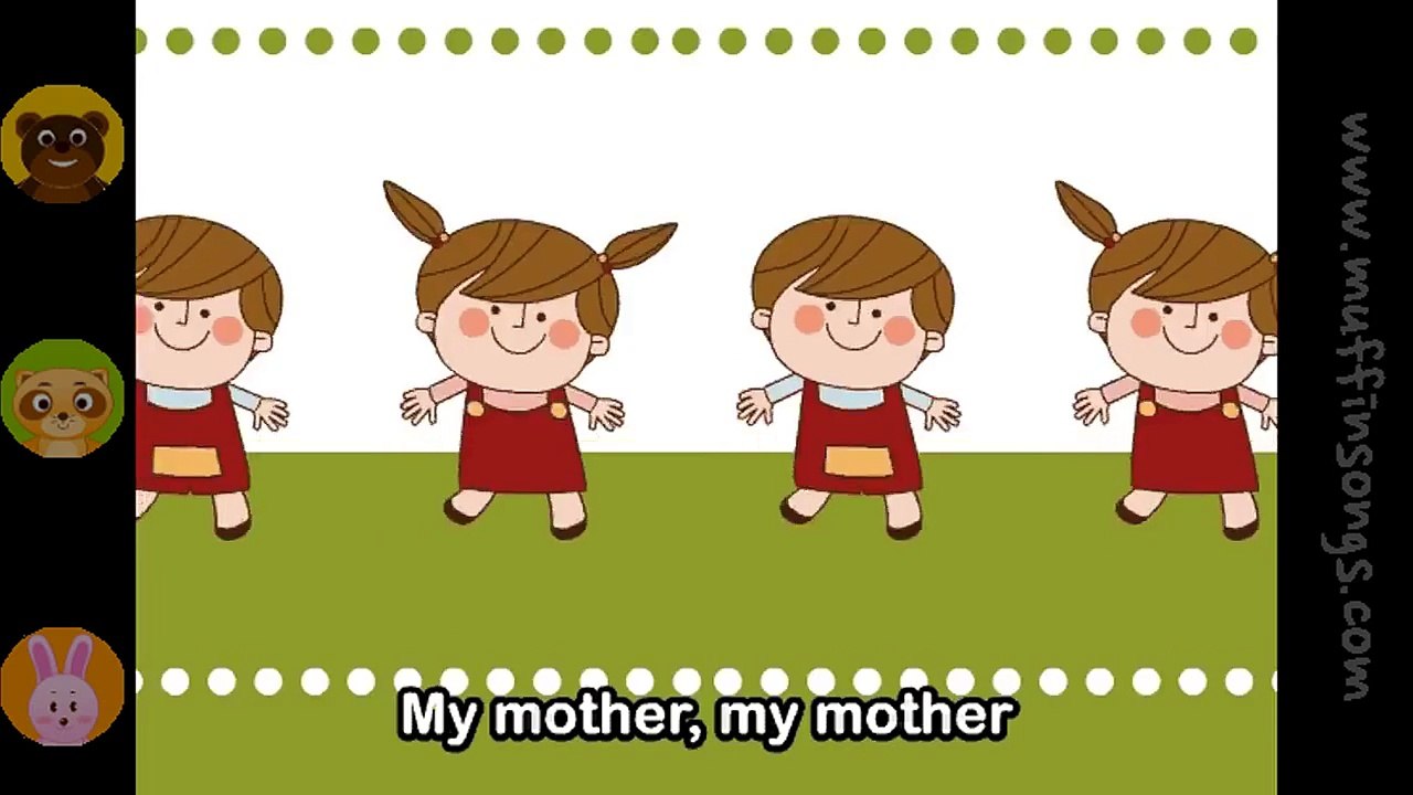 Muffin Songs - My Mother  nursery rhymes & children songs with lyrics  muffin songs