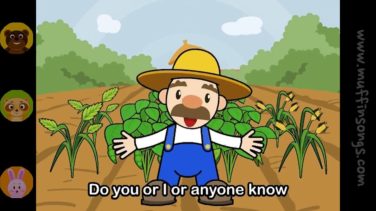 Muffin Songs - Oats Peas Beans and Barley Grow  nursery rhymes & children songs with lyrics  muffin songs