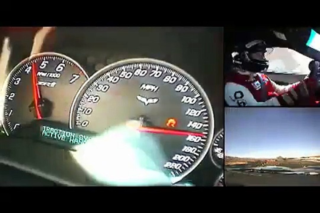 ZR1 Goes 200+ MPH! - 2009 Corvette ZR1 Top Speed Run.MP4
