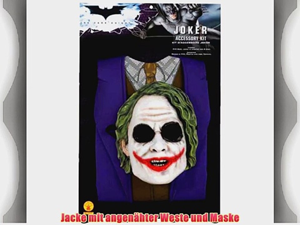 Batman The Dark Knight - Joker Kost?m-Kinder 2 teilig Jacke und Maske - S