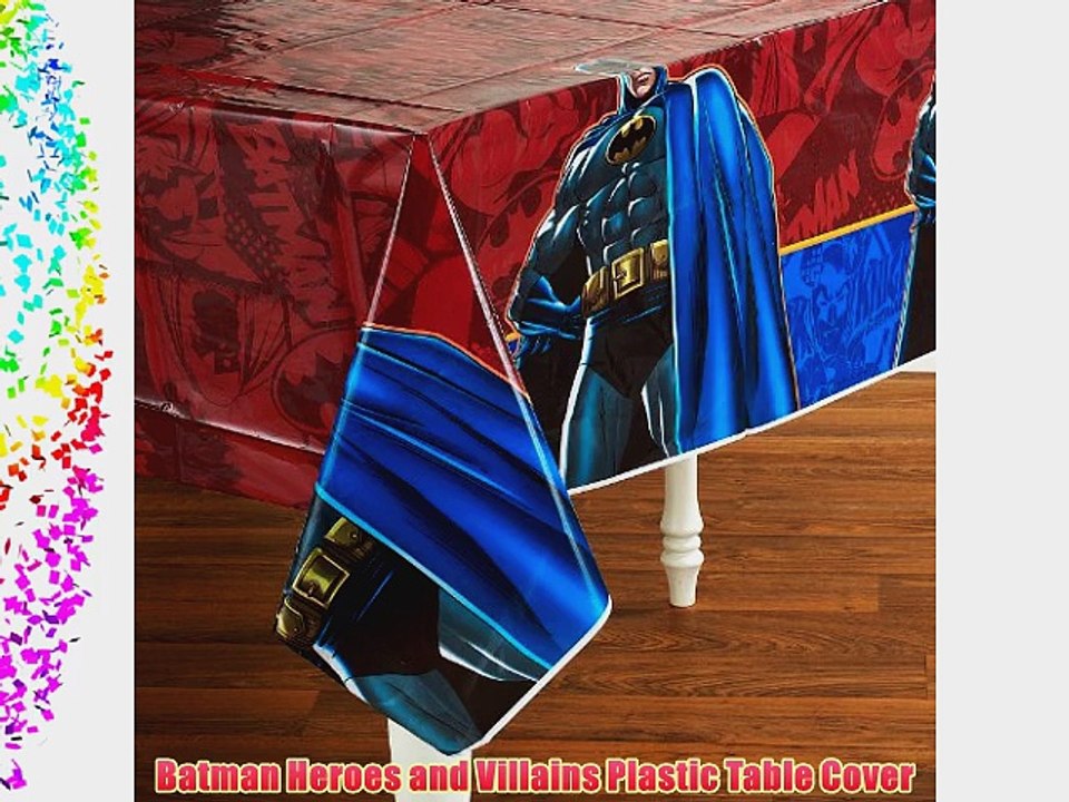 Batman Heroes and Villains Plastic Table Cover